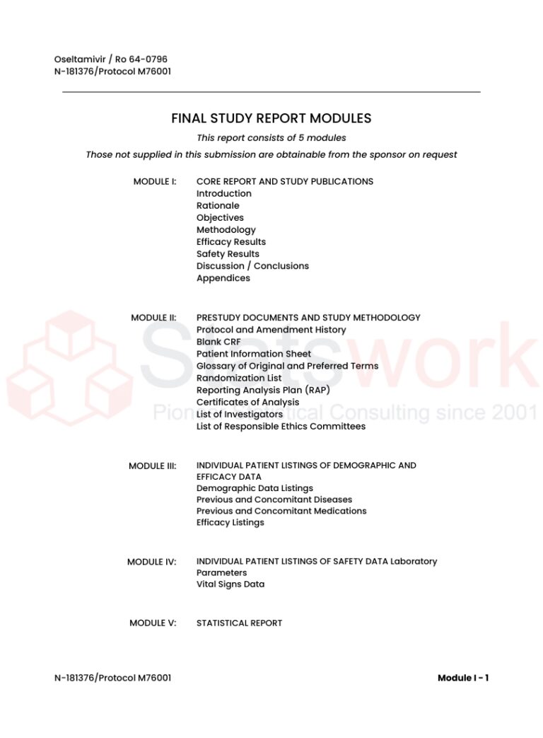 What is Clinical study Report Generation? - statswork
