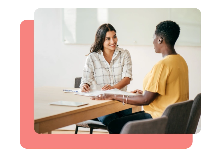 In-depth interview session showing one-on-one discussion for qualitative research and consumer insights