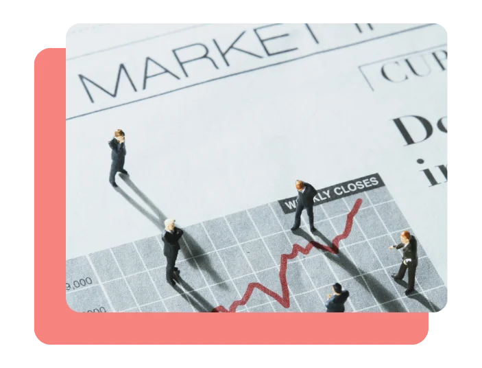 Market trend analysis showing industry patterns, competitor activity, and business insights for decision making